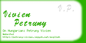 vivien petruny business card